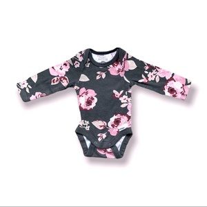 Modern Moments Newborn Long Sleeve Floral Onesie